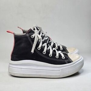Converse Chuck Taylor All Star Move High Top Platform Black Pink 71527F Youth 3